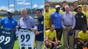 A-League team shocked as Sir Alex Ferguson randomly turns up to their training session