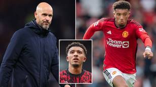 Jadon Sancho drops Man Utd transfer 'clue' on social media just hours before Man City drubbing