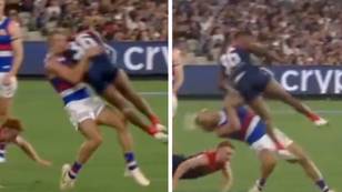 AFL star slammed for 'vicious' collision that left Bailey Smith flattened