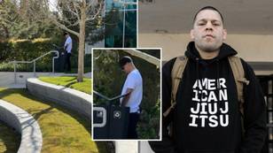 Nate Diaz Pictured 'Taking A P**s On UFC' Outside Their Headquarters