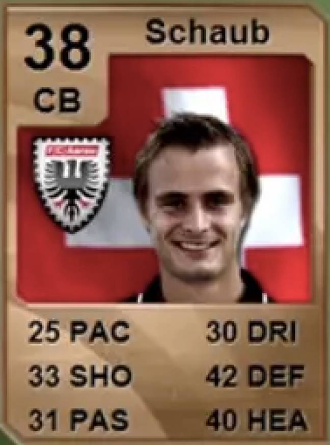 Frederic Schaub's FIFA 10 card (Credit: EA SPORTS)