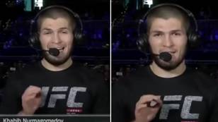 Khabib Nurmagomedov shows how to pronounce his name properly