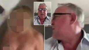 World Cup winner interrupted by topless wife while delivering birthday message